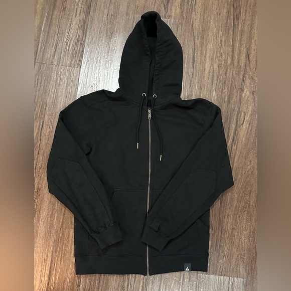 NWOT American Giant Men's Heavyweight Full Zip Hoodie in Black. Size S - Picture 5 of 16